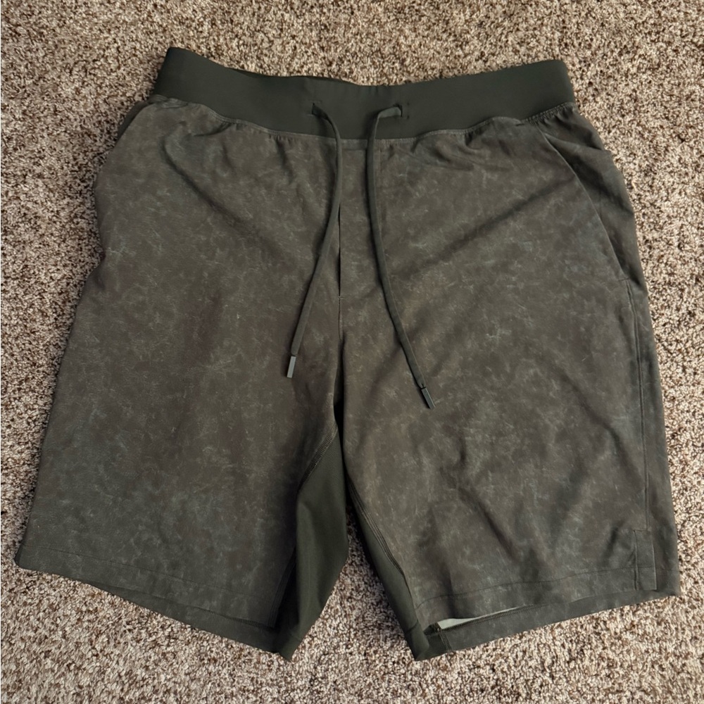 lululemon Dark Green Athletic Shorts